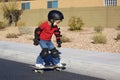 Young Boy on Skateboard