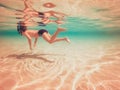 Young boy snorkeling Royalty Free Stock Photo