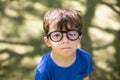 Young boy in spectacles Royalty Free Stock Photo