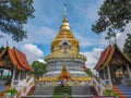 The wonderful golden pagoda of Wat Doi Saket in Chiang Mai
