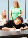 Young Boy Taking Test Royalty Free Stock Photo
