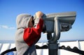 Young Boy with Telescopic Viewer