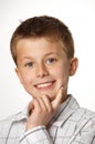Young boy thinking Royalty Free Stock Photo