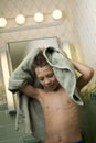 Young Boy with Towel