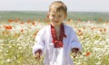 Young boy in traditional clothes