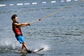 Young Boy on Wakeboard Royalty Free Stock Photo