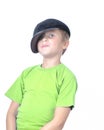 Young boy wearing baseball cap Royalty Free Stock Photo