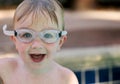 Young boy wearing goggles Royalty Free Stock Photo