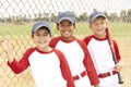 Young Boys In Baseball Team Royalty Free Stock Photo