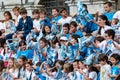 Young boys with flags in Palio of Siena