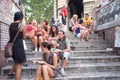 Young boys and girls in Rome