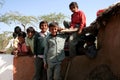 Young boys in Indian village