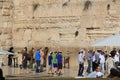 Young Boys and Other Jewish Men at the Wailing Wall