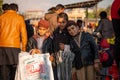 Young Boys selling carry bags in vegetable market