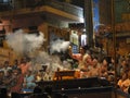 Young Brahmin priests conduct aarti