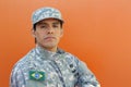 Young Brazilian army soldier portrait