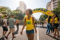 Young Brazilian Female Football Fan