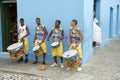 Young Brazilian Men Drumming Pelourinho Salvador