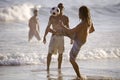 Young Brazilians Playing Beach Football