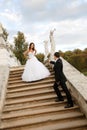 Young bride with bridegroom