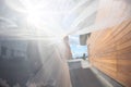 Young bride and groom together under the wedding veil Royalty Free Stock Photo