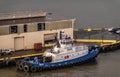 Young Brothers tugboat in port of Hilo, Hawaii, USA