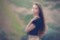 Young brown-haired girl Royalty Free Stock Photo