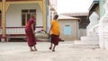 Young Buddhism novices