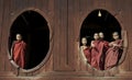 Young Buddhist Monks 2 Royalty Free Stock Photo