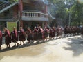 Young Buddhist monks in Burma