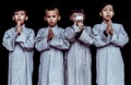 Young Buddhist Monks from Vietnam Royalty Free Stock Photo