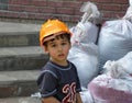 Young builder