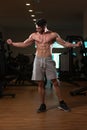 Young builder Posing In The Gym Royalty Free Stock Photo