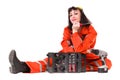 Young builder woman in uniform Royalty Free Stock Photo