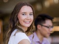 Young busines woman in office Royalty Free Stock Photo