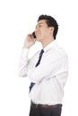 A young Business man on the phone Royalty Free Stock Photo