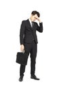 Young business man under stress Royalty Free Stock Photo