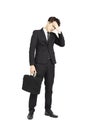 Young business man under stress Royalty Free Stock Photo