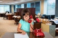 Young Business Office Girl, Worker Royalty Free Stock Photo