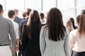 Young business people walking together in a new office Royalty Free Stock Photo