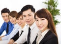 Young business people working together at meeting Royalty Free Stock Photo