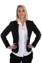 Young business woman secretary boss manager occupation job isolated Royalty Free Stock Photo