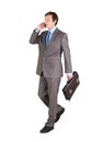 Young businessman with briefcase