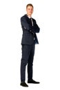 Young businessman full length portrait Royalty Free Stock Photo