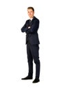 Young businessman full length portrait Royalty Free Stock Photo