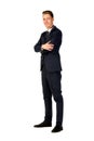 Young businessman full length portrait Royalty Free Stock Photo