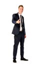 Young businessman full length portrait Royalty Free Stock Photo