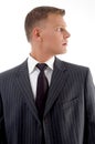 Young businessman looking sideways Royalty Free Stock Photo