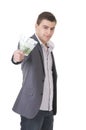 Young Businessman Offering Money