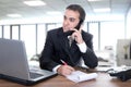 Young businessman in office